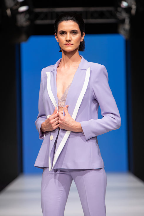 JACKET WITH STRIPE DETAIL - Barrus London